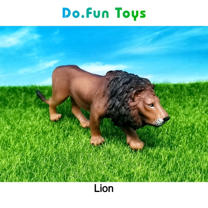 Lion Animal Figure/ Miniatur Mainan Binatang Singa Ready