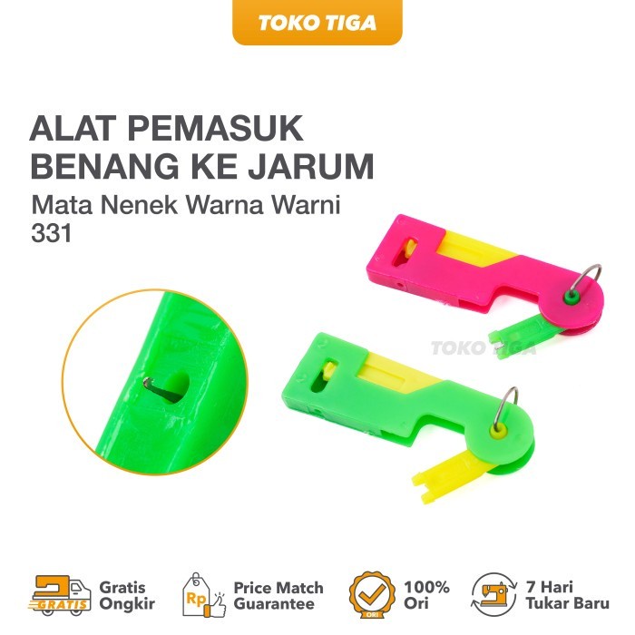 

Alat Pemasuk Benang ke Jarum / Mata Nenek Warna Warni - 331