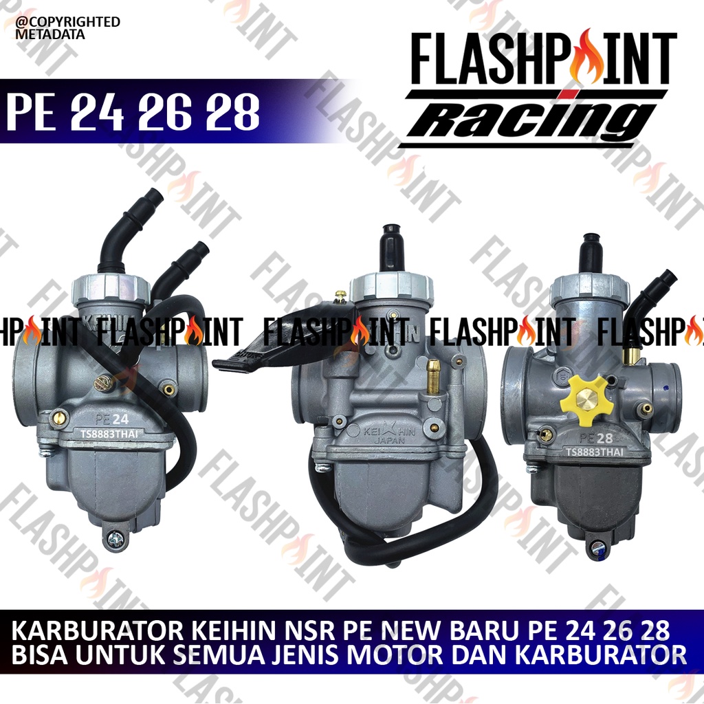 (BISA COD) KARBURATOR BLACKVIPER NSR PE 24 26 28 SILVER KARBU PE24 PE26 PE28 TK ORI ORIGINAL ASLI BE