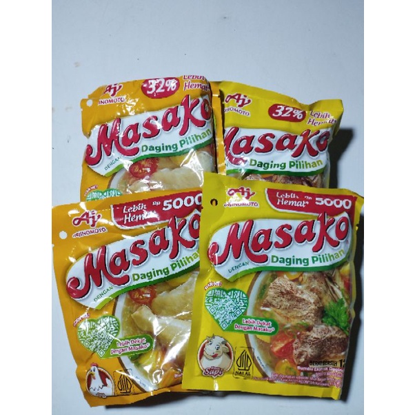 

masako ayam/sapi berat 250gr/123gr/8.5gr