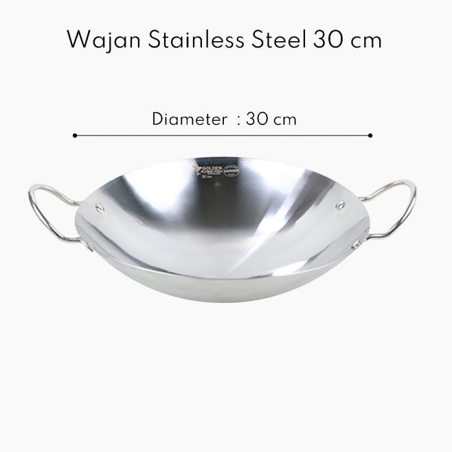 Wajan Stainless Steel - Wajan Harden - Kuali - Wajan Anti Lengket