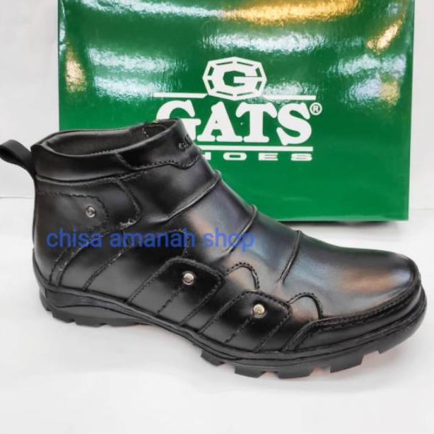 SEPATU GATS TO 2251 BLACK ORIGINAL SEPATU BOOTS KULIT bisa cod