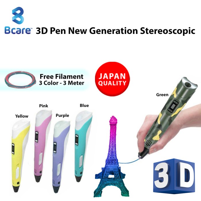 

Promo Bcare 3D Pen New Generation Stereoscopic