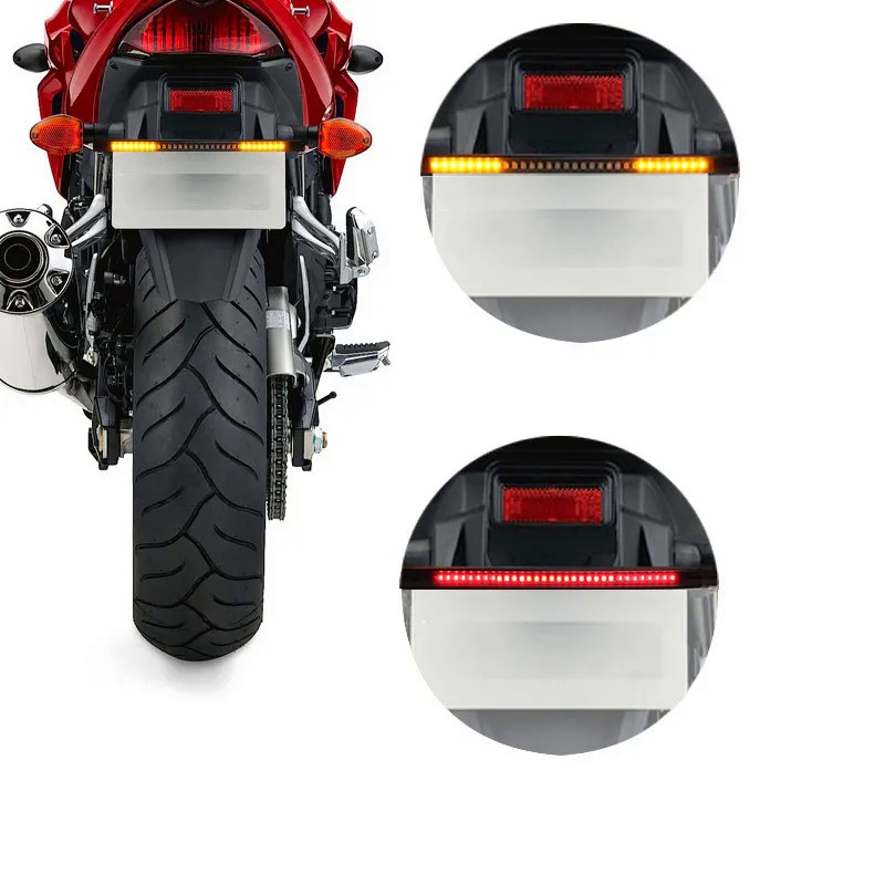 ❤Motorcycle light with tail brake stop turn signal LED red amber for HONDA CBR250R VFR 1200 F ST 130