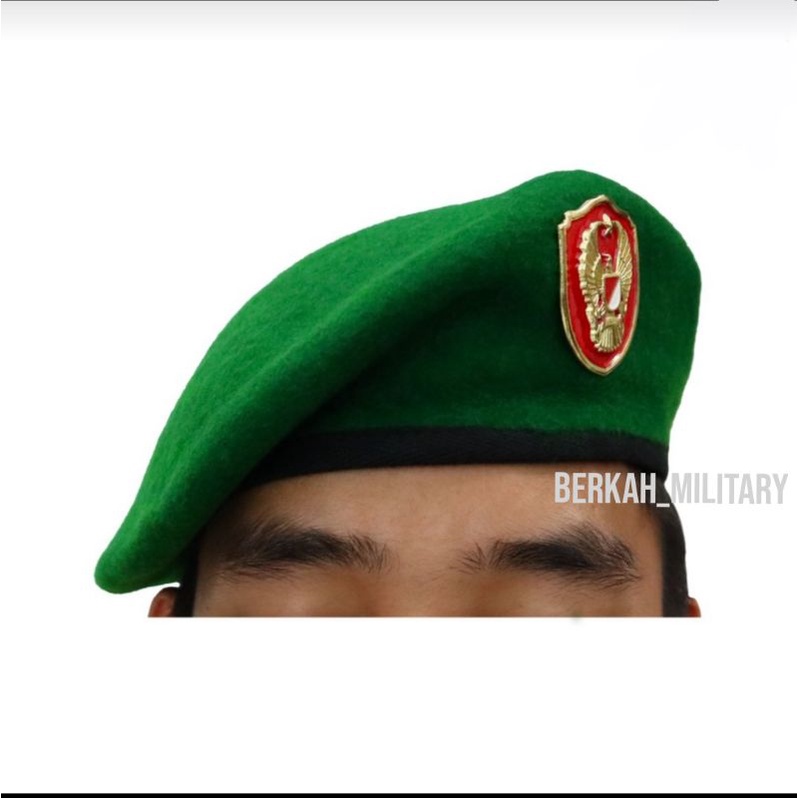 baret TNI AD SUAD + emblem merk camel