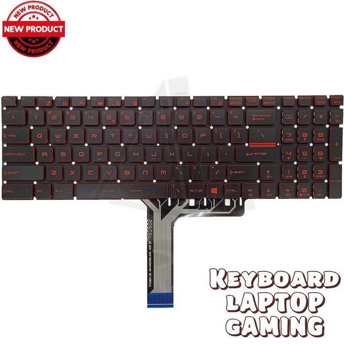 Keyboard MSI GE75 MSI GE73VR MSI GE73 MSI GE72MVR GE72VR BACKLIGHT RED