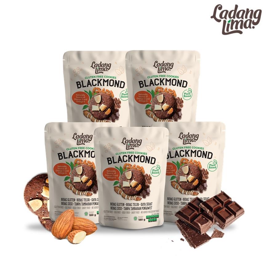 

| 5 pcs - blackmond 180g cookies ladang lima