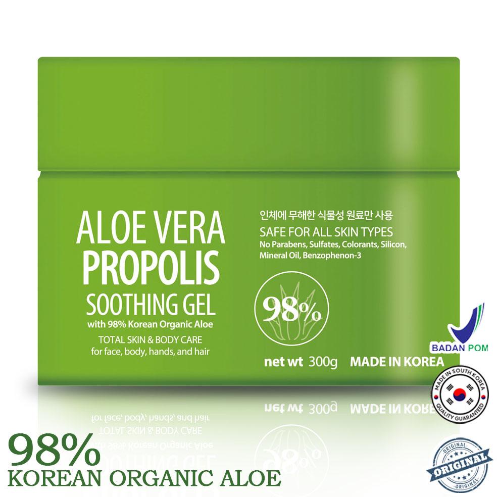 

| [cherimoa] aloe vera propolis soothing gel with 98% korean organic aloe / total skin & body care (2 variants) / hitshop