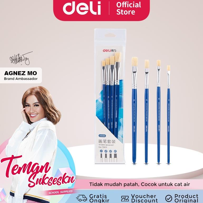 

Deli Paint Brush / Kuas Lukis / Kuas Cat Air Isi 6pcs 73922 73923