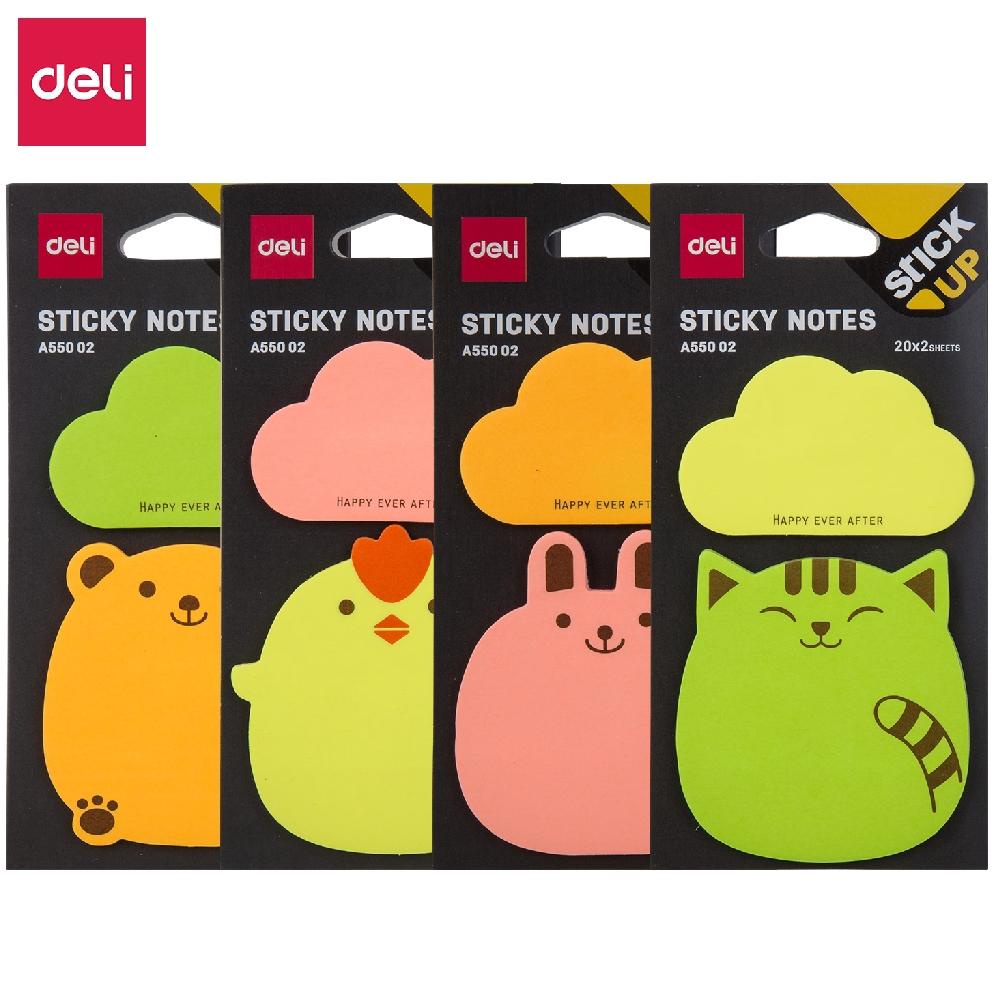 

Deli Memo tempel Fancy Sticky Notes 7676mm 3'' EA55002