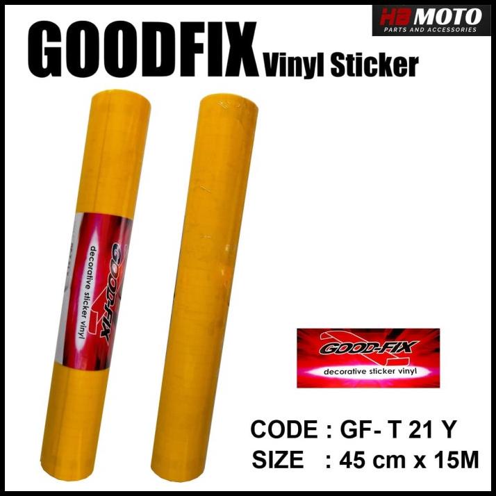 

HOT DEAL STICKER VINYL GOODFIX KUNING TUA TRANSPARAN ( GF-T21 Y )(45 CM X 15 M) !!!!!