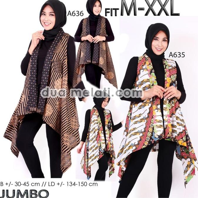 Terlaris Baju Gamis Batik Outerwear Wanita Outer Tunik Batik Luaran Muslim Terbaik