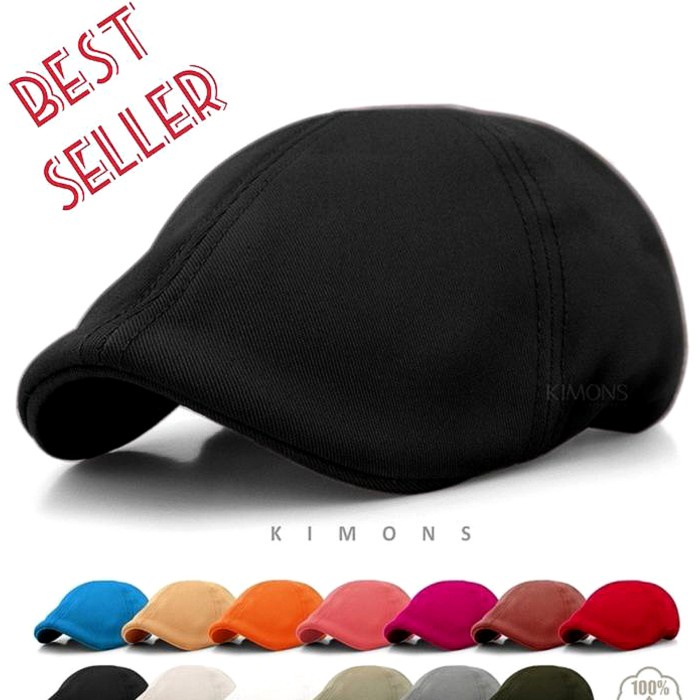 Topi Topi Pet Pria Dewasa NewsBoy Cap Pelukis Sutradara All Size(O3E9) REAL PICT Topi Distro Origina