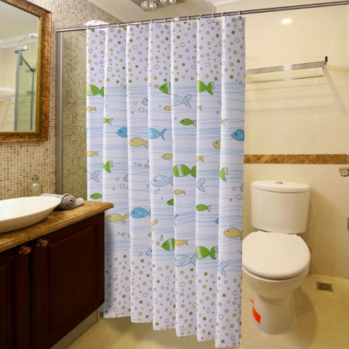 [Hyui8] Tirai Kamar Mandi/Gordeng Kamar Mandi/Shower Curtain/Hiasan Kucing/Cat [Shower]