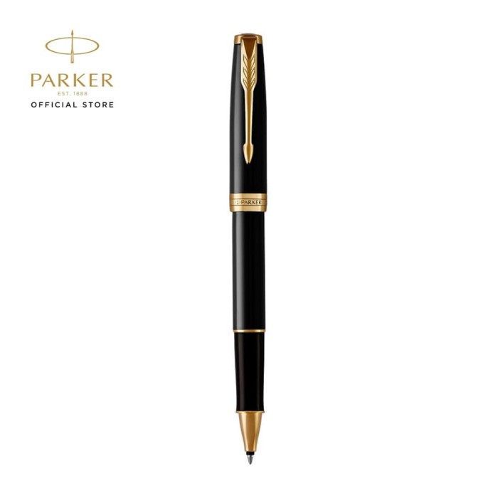 

✨Sale Parker Sonnet Black Gold Trim Rollerball Tb Limited