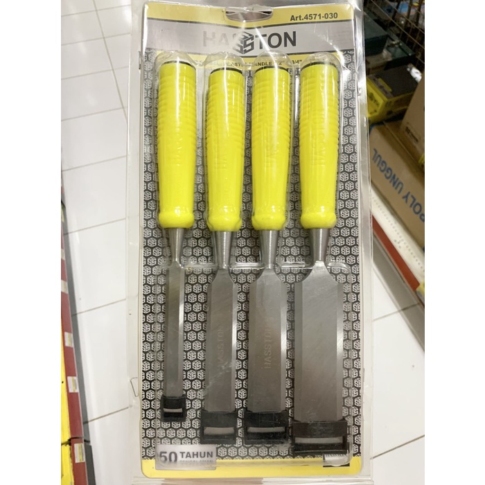 

PAHAT KAYU SET 4PCS 1/2" 3/4" 1" 1 1/4" HASSTON PROHEX ART 4571-030
