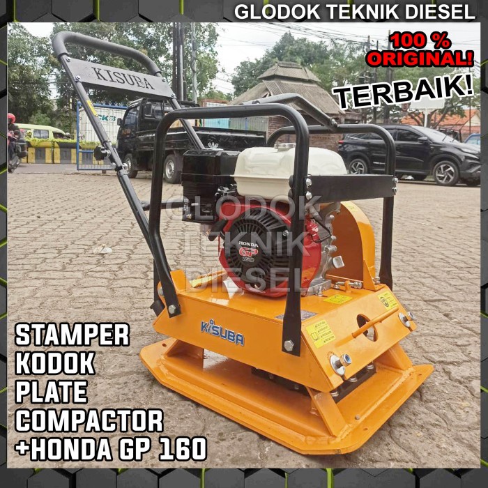 Ready Stamper Kodok + Engine Honda Gp 160 Plate Compactor Honda Original
