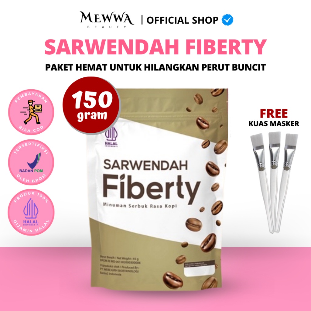 

[ Free Ongkir ] Sarwendah Kopi Fiberty Detox Slim & Healt 150Gr - Fiber Numan Serat Bpom