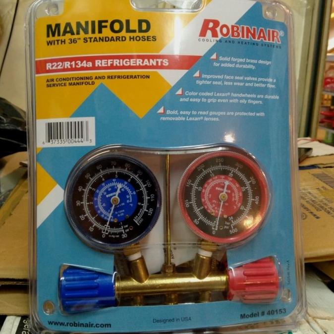 Manifold Gauge Robinair 40153 (R22, R134A) Robinair