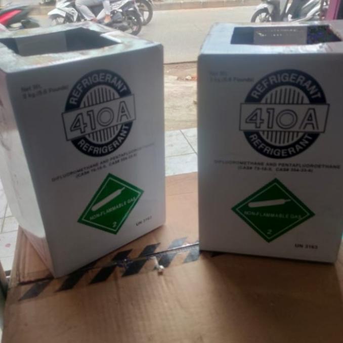 Paket Isi Freon R410 2.8Kg Segel Tabung Kecil Manifold Sightglass R410