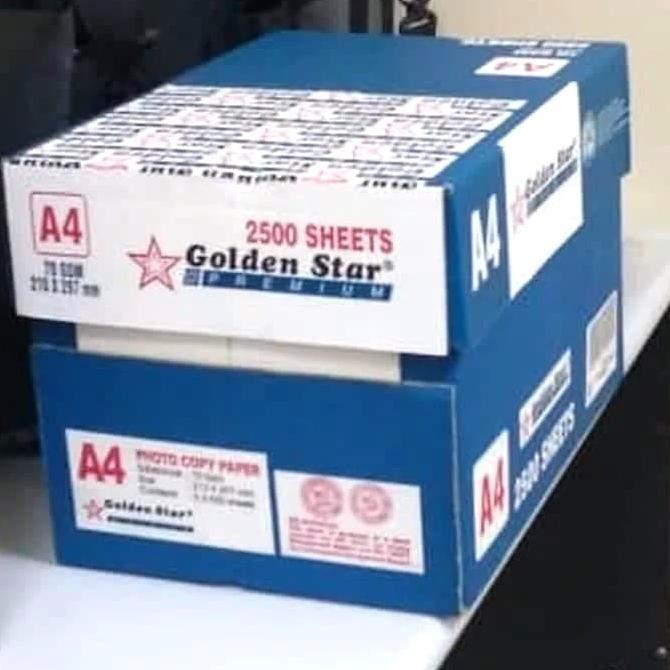 

Kertas Hvs A4 70Gr Golden Star 1 Dus