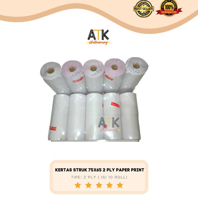 

Kertas Struk Kasir / Kas Register 75X65 (2 Ply) Paper Print Atk