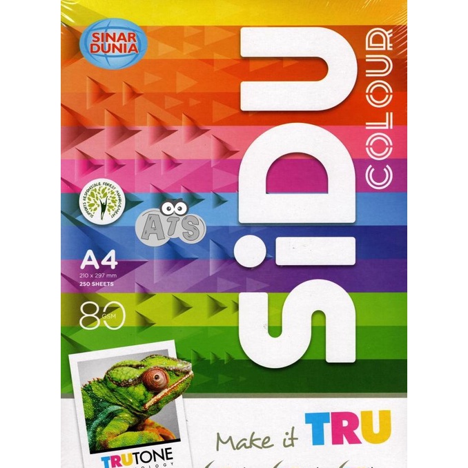 Kertas Sidu A4 80 Gram Warna-Warni
