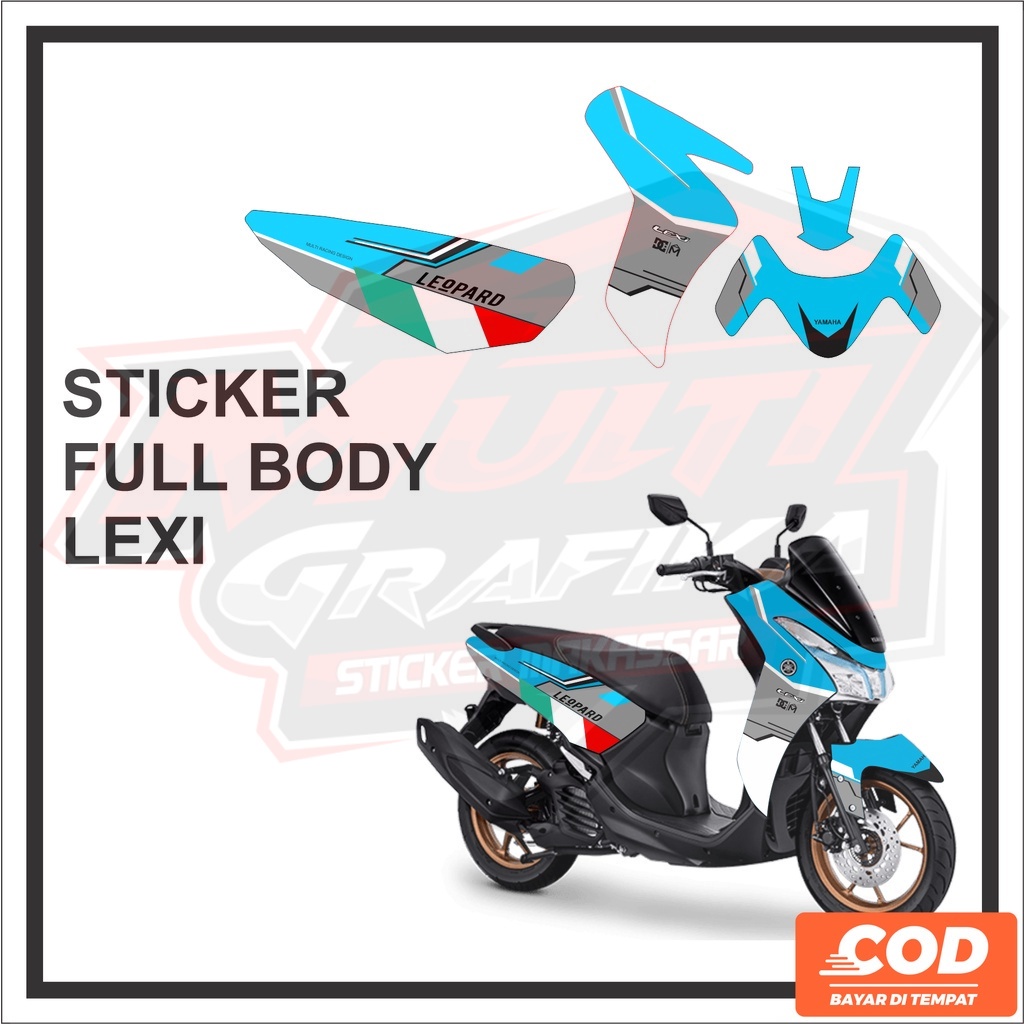 Stiker Striping Decal Motor YAMAHA LEXi Full Body striping Stiker lexi FullBody Sticker Variasi
