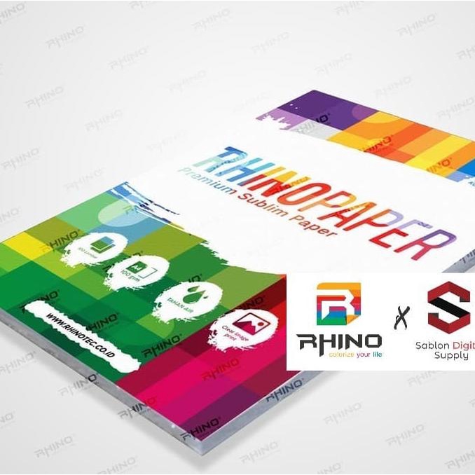 

Kertas Sublim / Sublimation Paper Premium Rhino Paper Ukuran A4