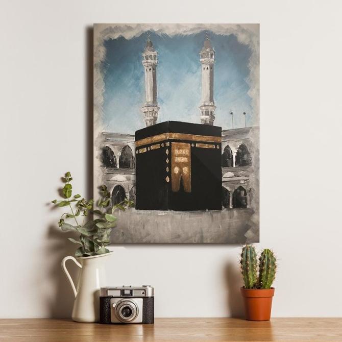 :=:=:=:=] Poster Kabah Masjidil Haram - Islam - Dekorasi Hiasan Dinding Kayu