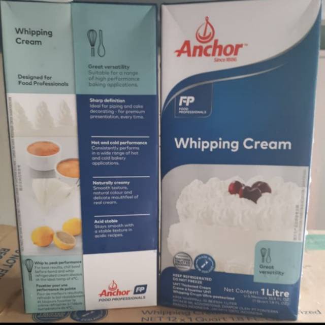 

Anchor Whipping Cream 1000Ml/ Anchor Whip Cream 1000 Ml/ Anchor Whipping Cream 1L