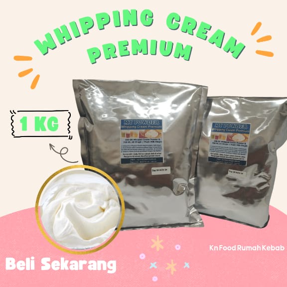 

Bubuk Whipping Cream Instan -Whipping Cream / Whipped Cream -1000 Gram