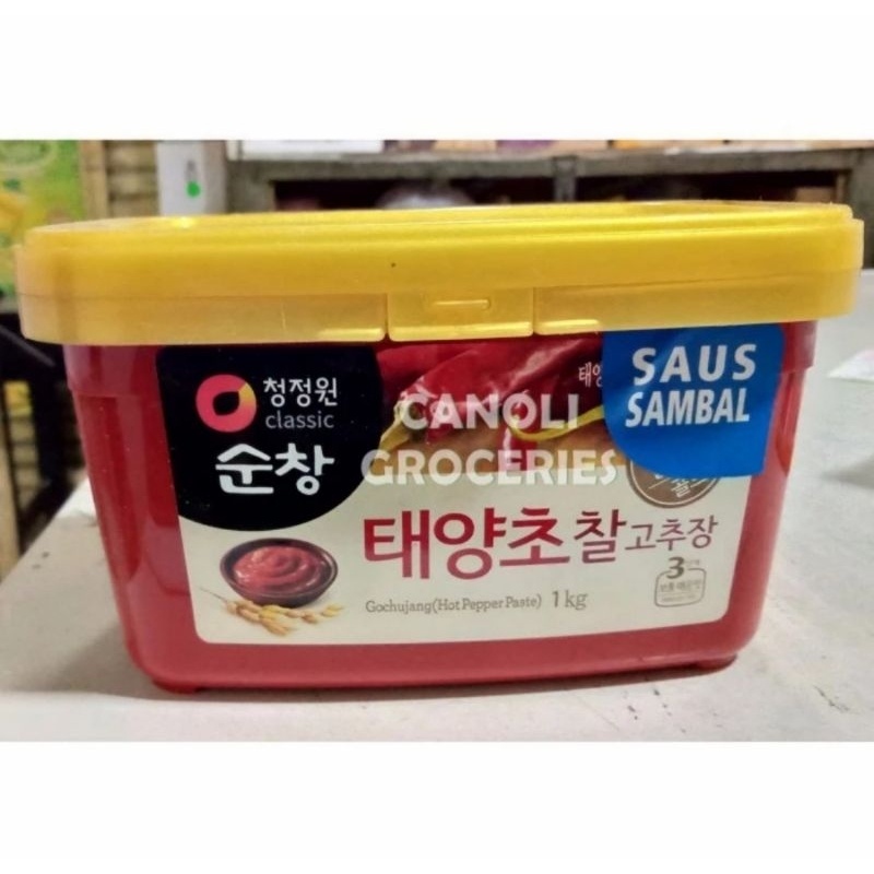 

Daesang Gochujang 1Kg Hot Pepper Paste / Saus Sauce Sambal Korea