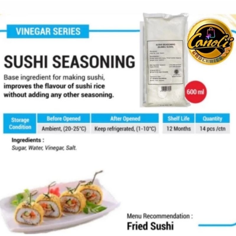 

Kewpie Sushi Seasoning 600Ml Halal / Bumbu Sushi