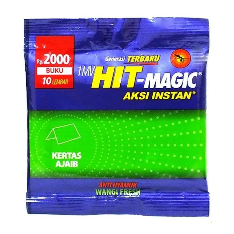5X HIT Magic Kertas Bakar Pembasmi Nyamuk / Obat Nyamuk Bakar Aksi Instan isi 10 lembar