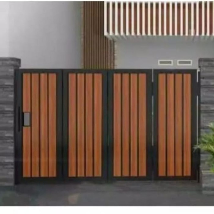 Promo Pagar Rumah Motif Kayu Grc Woodplank