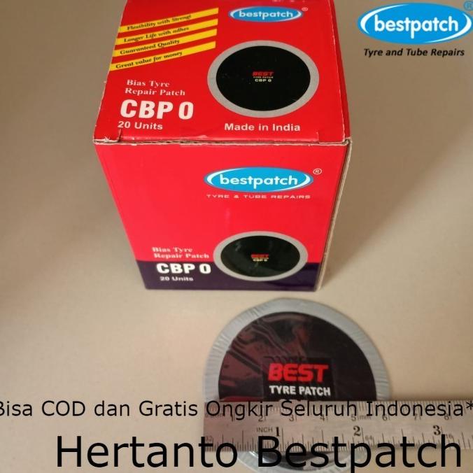 ~~~] Bestpatch CBP0 - Tambal Ban Luar Tip Top Bestpatch 1 Box isi 20pcs