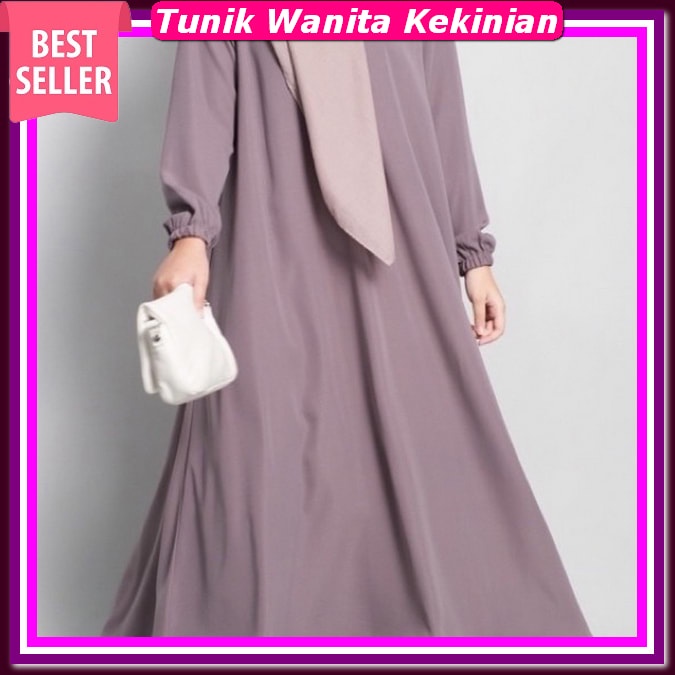 Atasan Cewek Lengan Panjang Bju Tunic Wanta Impor  Baju Muslim Terbaru 2023 Baju Muslim Terbaru 2023