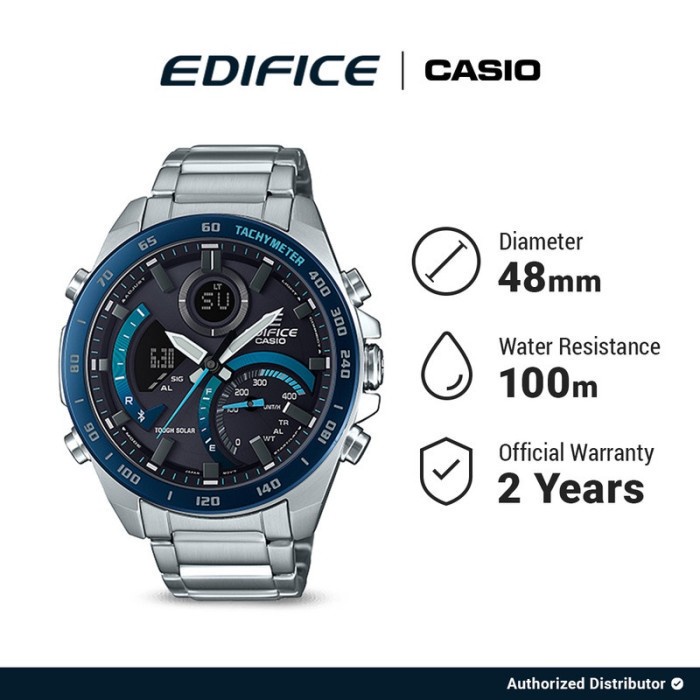 [READY INSTANT] Casio Jam Tangan Original Pria Edifice ECB-900DB-1BDR Analog Digital