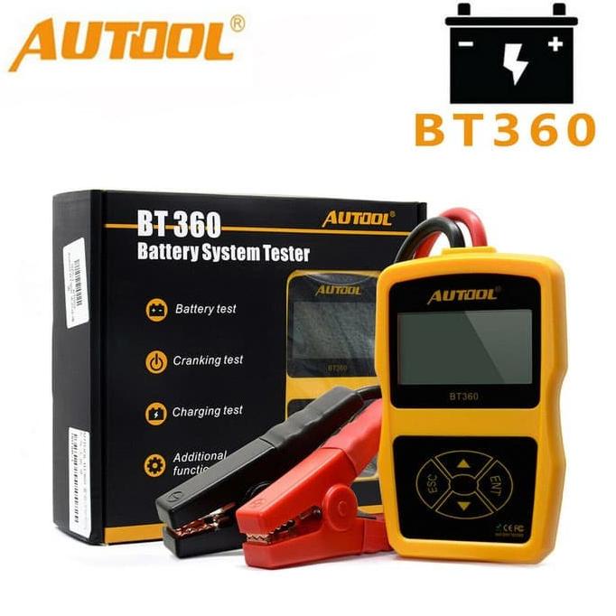 DELLAS alat test aki tester baterai 12V CCA BT 360 autool battery tester