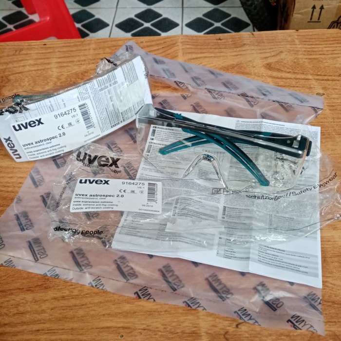 Uvex 9164275 Super OTG Clear blue Kacamata safety Uvex