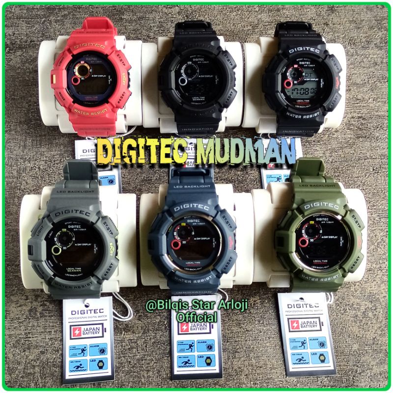 Digitec Mudman Terbaru DG-5028 Digital Tali Karet Sport Original