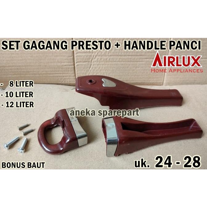 cusss order] PAKET SET GAGANG PRESTO AIRLUX 24 - 28 PLUS HANDLE PANCI ORIGINAL