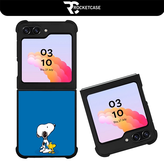 Case Casing Samsung Galaxy Z Flip 5 Flip 4 Flip 3 Z Fold 5 Fold 4 Fold 3 Snoopy RC0125