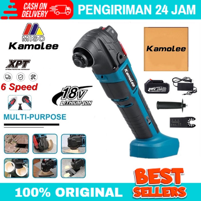 Terlaris Kamolee-Mesin Multi Oskilasi-Alat Pemotong Dtm51/Cordless Oskilasi+Bat
