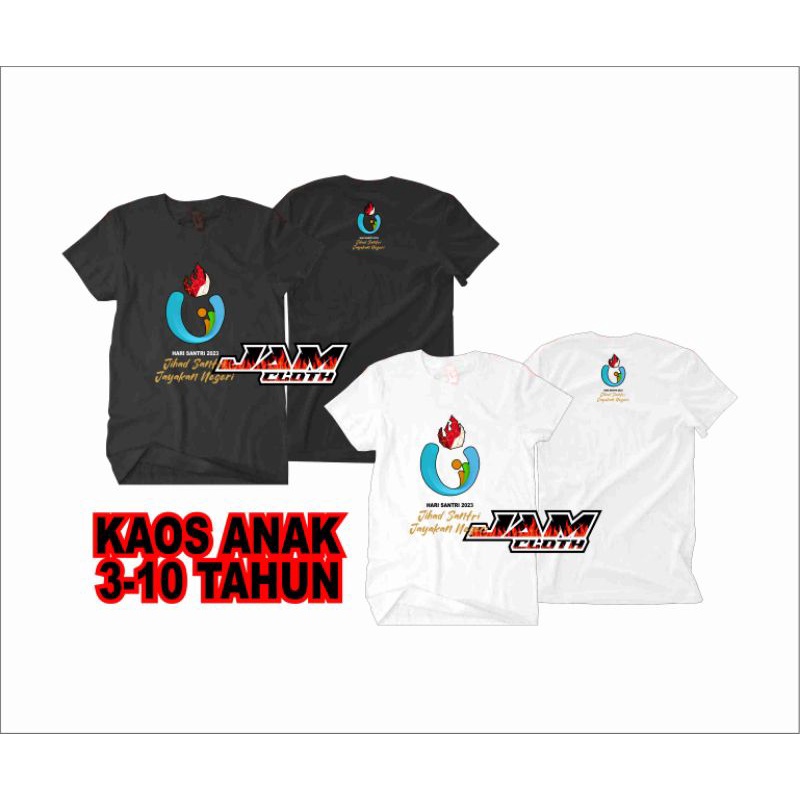 T-SHIRT ANAK HARI SANTRI 2023 JIHAD SANTRI JAYAKAN NEGERI VOL 1