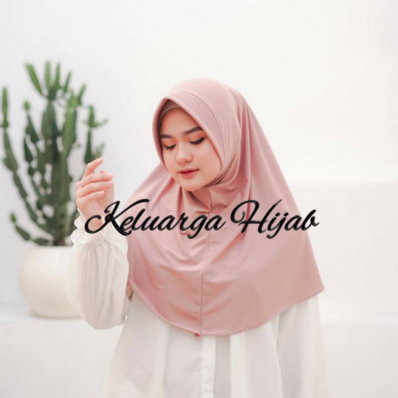 Bergo Hamidah Jersey spandek ukuran M
