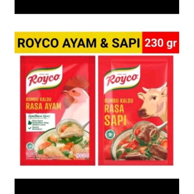 

penyedap masakam gurih rasa sapi ayam royco