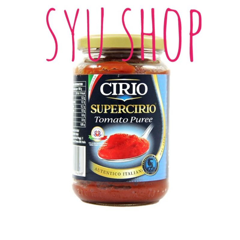 

Cirio Cirio Puree Concentrate Italian Tomato Sauce Paste 350 Gr Saus Pasta Tomat Italy Konsentrat