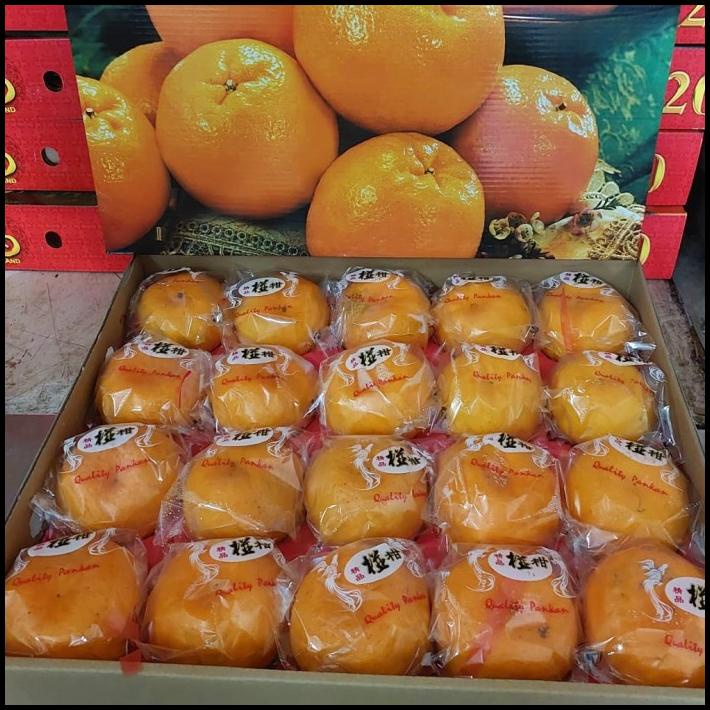 

BEST DEAL BUAH JERUK SUPER PONKAM ISI 20 IMPORT FRESH/ JERUK IMPORT ENAK/ IMLEK